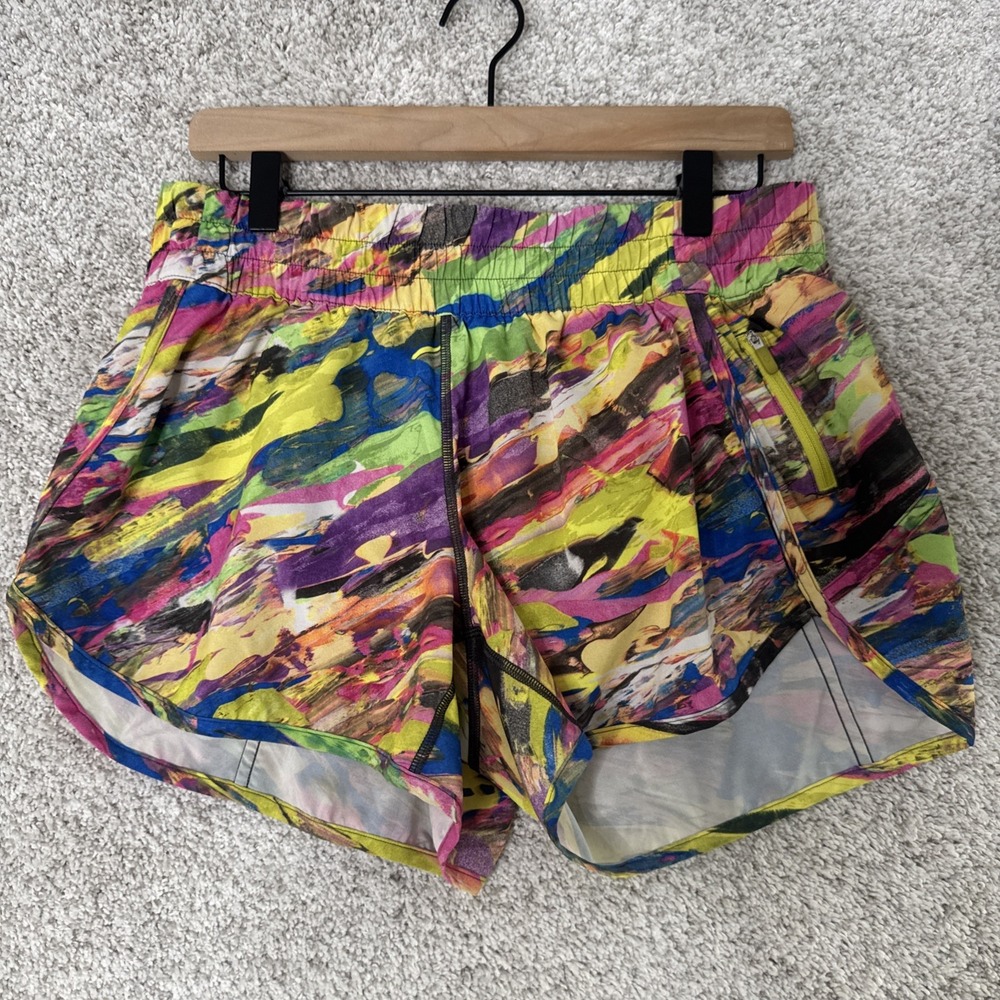 lululemon athletica Multicolor Abstract Print Athletic Shorts